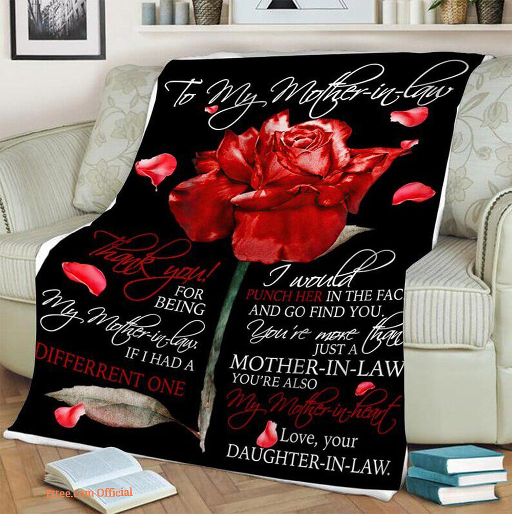 To My Mom Rose Throw Fleece Blanket Gift From Daughter Christmas Birthday Blanket To My Mom Rose Throw Fleece Blanket Gift From Daughter Christmas Birthday Blanket - Ettee - Birthday