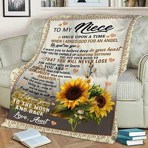 To My Niece Once Upon A Time When I Asked Fleece Quilt Blanket - Super King - Ettee