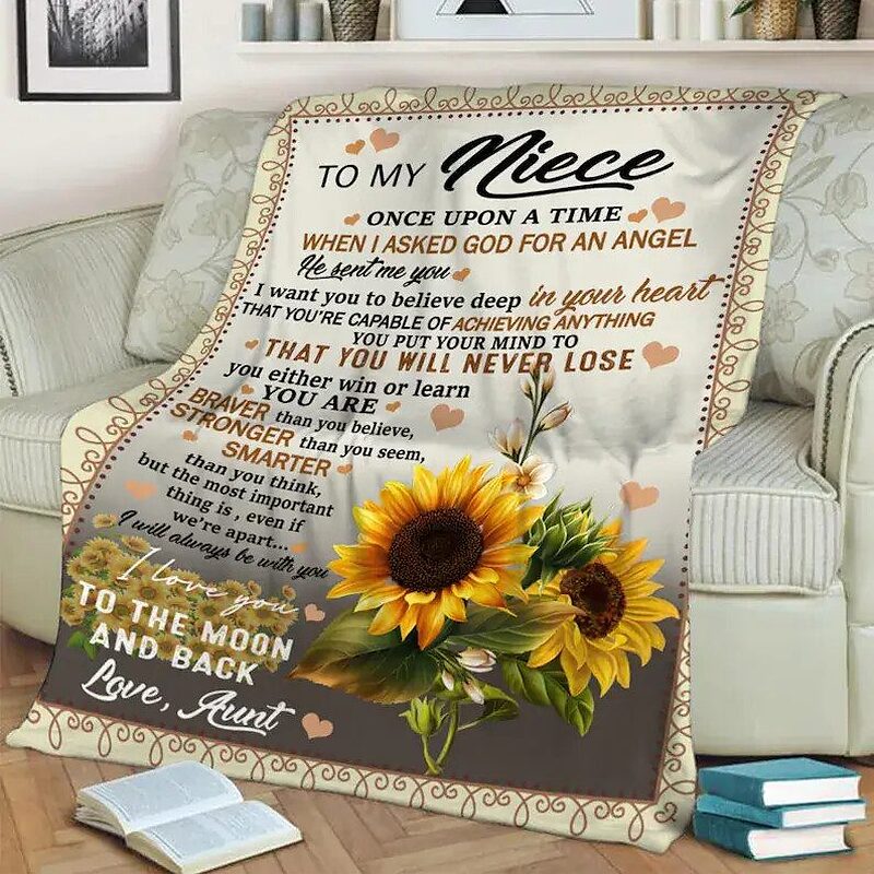 To My Niece Once Upon A Time When I Asked Fleece Quilt Blanket - Super King - Ettee