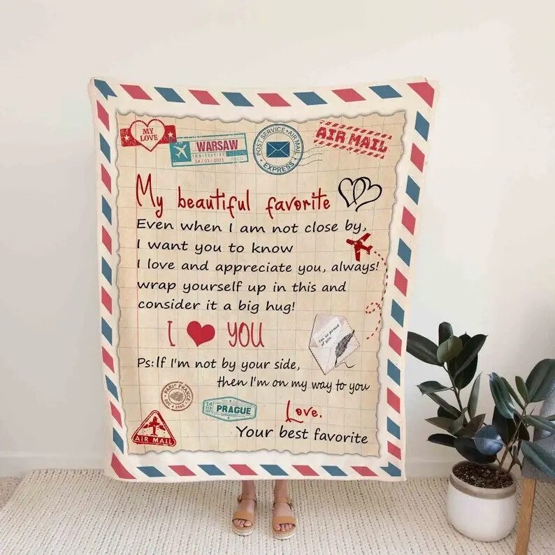 Letter Blanket.Blanket For boyfriend.Blanket For Girlfriend.Couple Throw Blanket.Blankets For Gift.Christmas Blanket