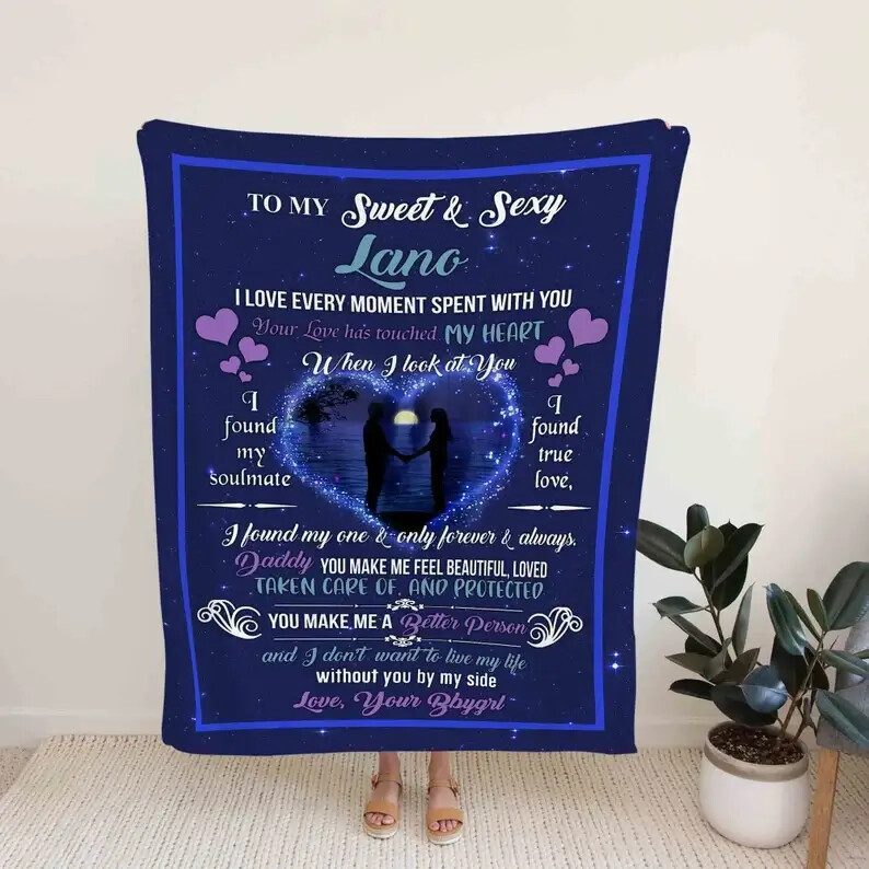 Love Blanket.Blanket For Girlfriend.Blanket For Boyfriend.Couple Blanket.Family Throw Blanket.Blankets For Gif.Christmas Blanket