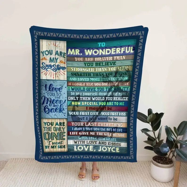 To My Husband Blanket.Gift Blanket.Blanket For Couple.Blanket For Love.Wedding  Anniversary Blanket