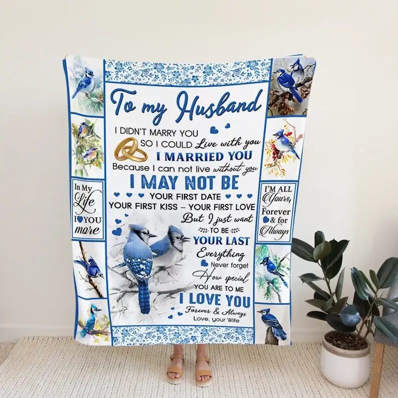 To My Husband Blanket.Gift Blanket.Blanket For Couple.Wedding Anniversary Blanket.Christmas Blanket
