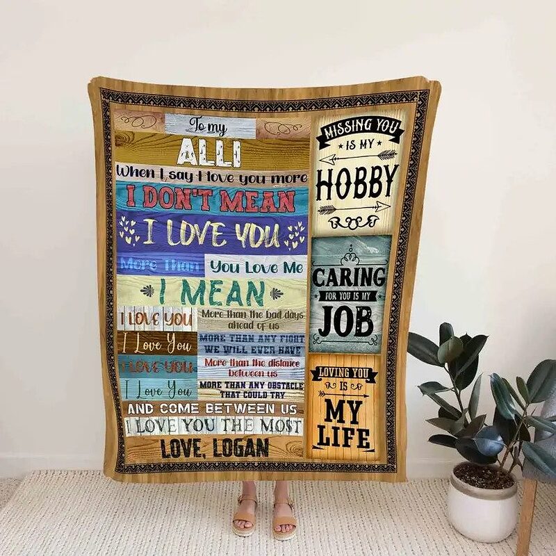 To My Husband Blanket.To My Wife Blanket.Gift Blanket.Blanket For Couple.Wedding  Anniversary Blanket - Super King - Ettee