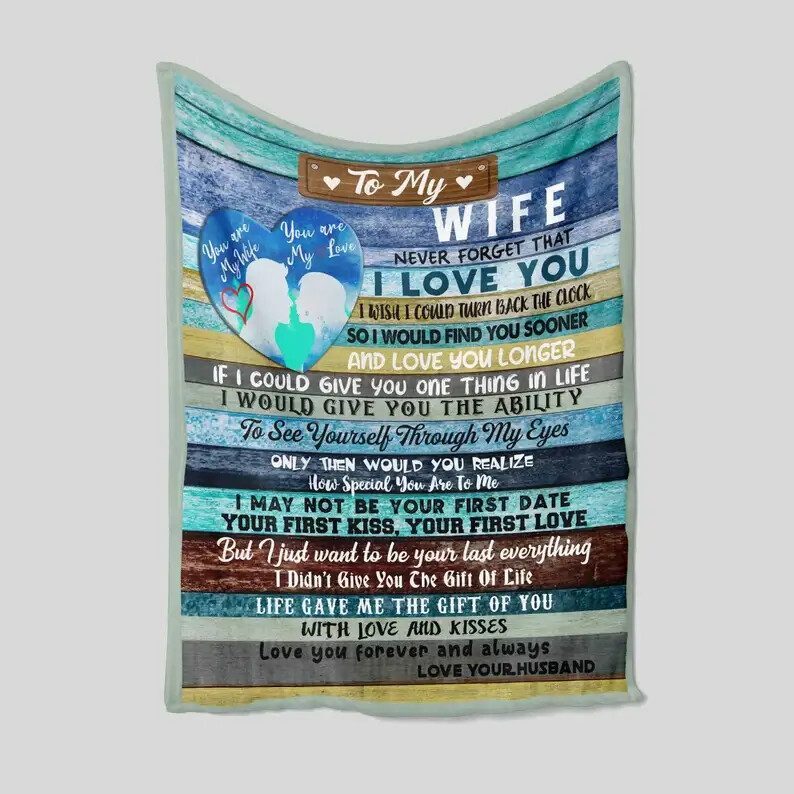 To My Wife Blanket.Couple Blanket.Wedding Blanket.Anniversary Blanket. Blanket For Gifts
