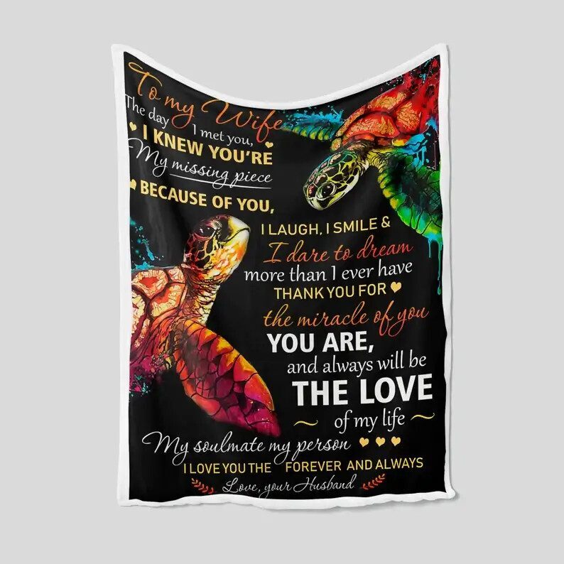 To My Wife Blanket.Blanket for Wife. Luxurious Super Soft Quilt Blanket