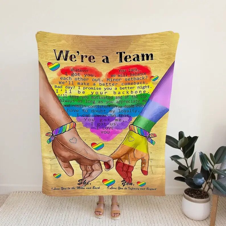 We Are Team Blanket.Blanket For Love.Wedding Anniversary Blanket.Couple Blanket.Blanket For Gift