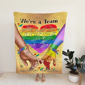 We Are Team Blanket.Blanket For Love.Wedding Anniversary Blanket.Couple Blanket.Blanket For Gift - Super King - Ettee
