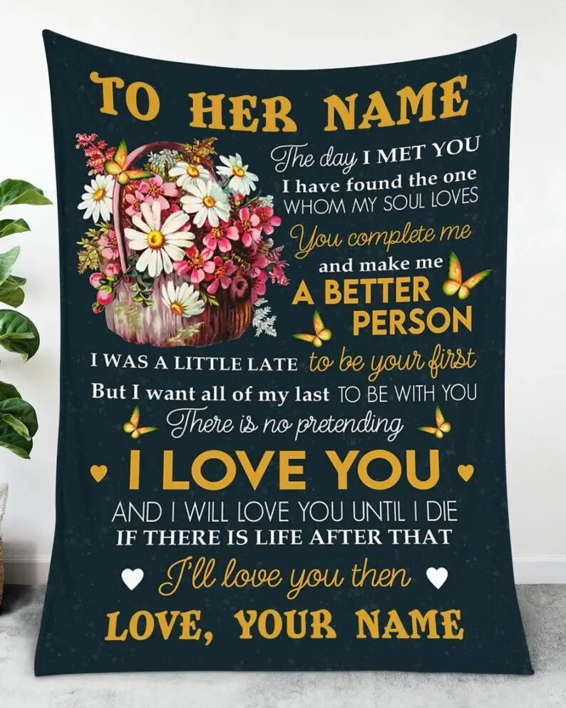 Best Gift For Wife Blanket.Wife Blanket.Husbnad And Wife Gift.Fleece Sherpa Blankets.Christmas Quilt Blanket Gifts