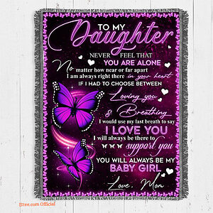 Blanket for Daughter from Mom.Mother - Super King - Ettee