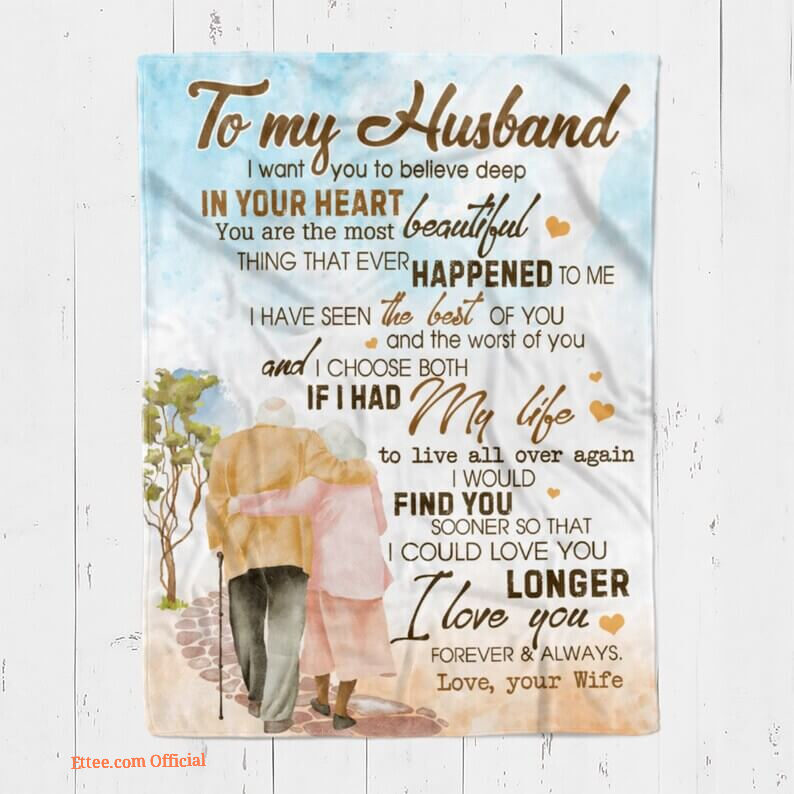 Blanket for Husband Quote Anniversary Gift Valentine's GiftGift for Him