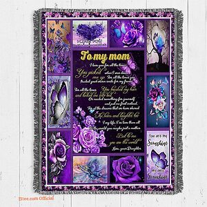 Blanket for Mom.Gift for Mom.Mum.Mother's Day Gifts.Family Gifts.Mom Birthday Gift - Super King - Ettee