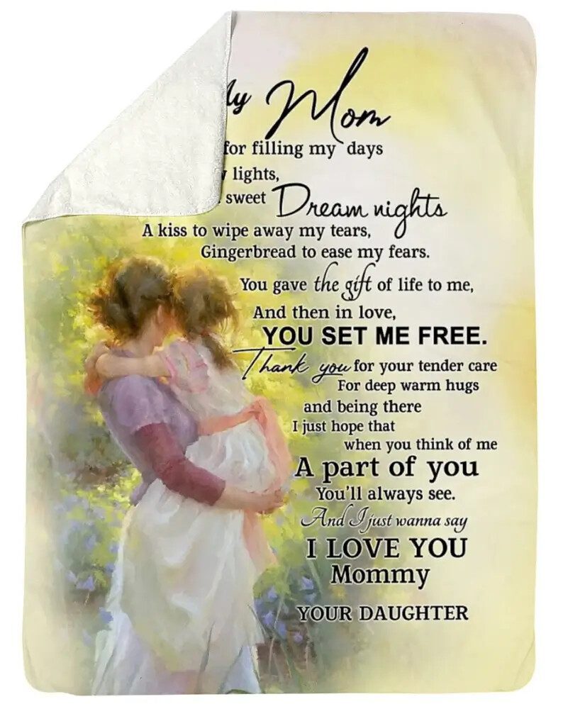 Quilt Blankets For Gift.Special gift for your Mom I To My Mom Fleece