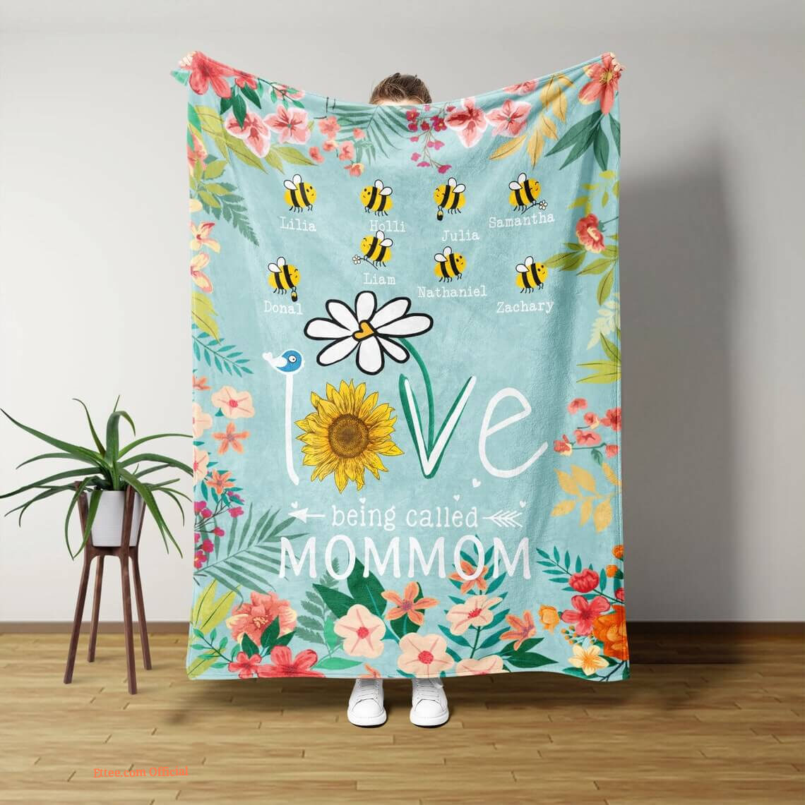 To My Mom Rose Throw Fleece Blanket Gift From Daughter Christmas Birthday Blanket To My Mom Rose Throw Fleece Blanket Gift From Daughter Christmas Birthday Blanket - Ettee - Birthday