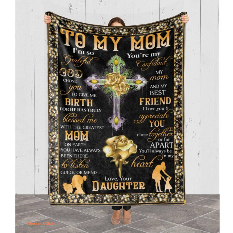 Mom Blanket Mothers Day Blanket Gifts.God Choose You