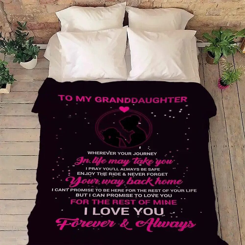To My Mom Rose Throw Fleece Blanket Gift From Daughter Christmas Birthday Blanket - Ettee - Birthday