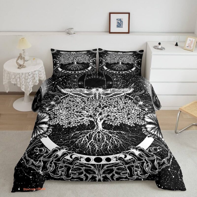 Death Moth Bedding Sets. Luxurious Smooth And Durable. Lightweight And Smooth Comfort