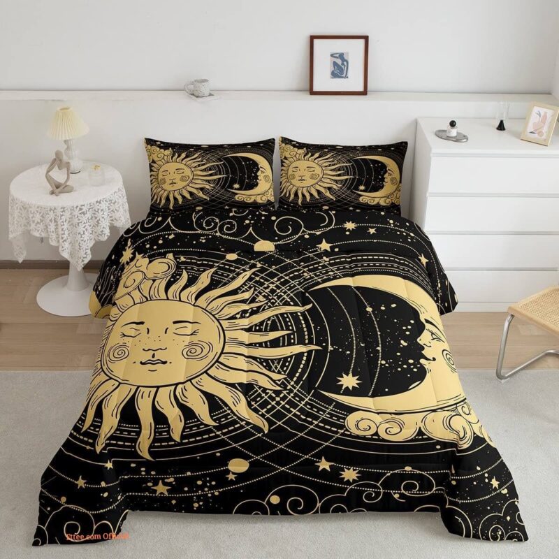 Sun and Moon Bedding Set. Luxurious Smooth And Durable. Lightweight And Smooth Comfort