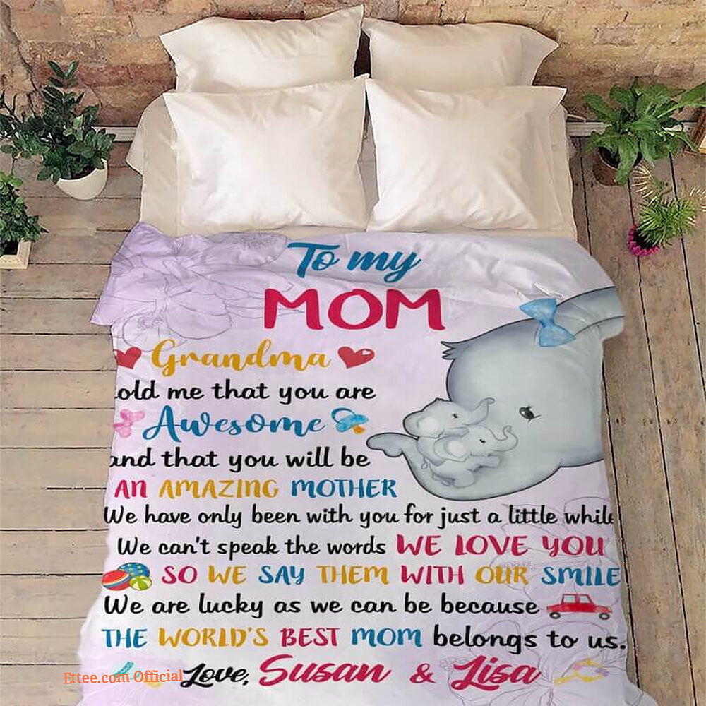 To My Mom Rose Throw Fleece Blanket Gift From Daughter Christmas Birthday Blanket To My Mom Rose Throw Fleece Blanket Gift From Daughter Christmas Birthday Blanket - Ettee - Birthday