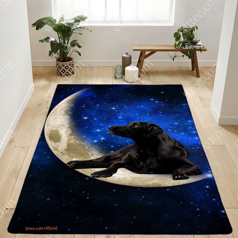 Labrador Retriever Moon Rug. Dog Mat Carpet Decor