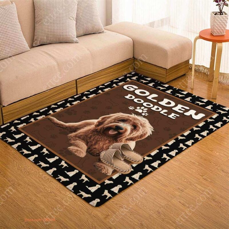 Goldendoodle Rug. Unique Decor Gift For Dog Lovers