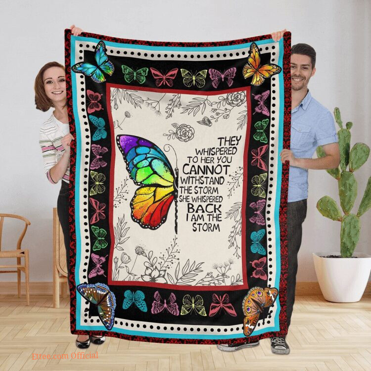 Purple Butterflies Fleece Quilt Blanket. Lightweight And Smooth Comfort
