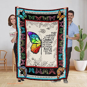 Purple Butterflies Fleece Quilt Blanket. Lightweight And Smooth Comfort - Ettee - Fleece Quilt Blanket