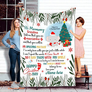 First New Mom Gift Mommy Blanket From Grandma. Foldable And Compact - Super King - Ettee