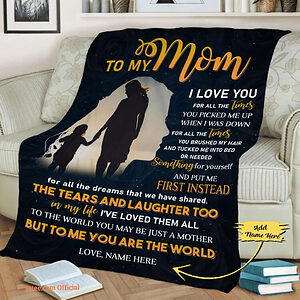 Day Gift For Mom Quilt Blanket. Light And Durable. Soft To Touch - Super King - Ettee