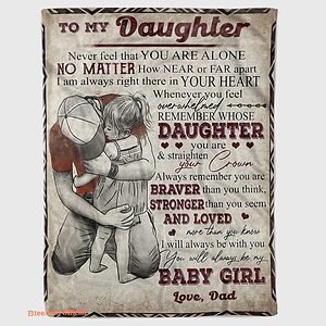 To My Daughter Quilt Blanket. Gift For Your Daughter - Super King - Ettee