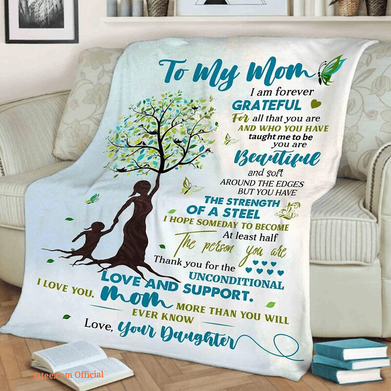 Day Gift To My Beautiful Mom I Love You Quilt Blanket. Light And Durable. Soft To Touch - Super King - Ettee