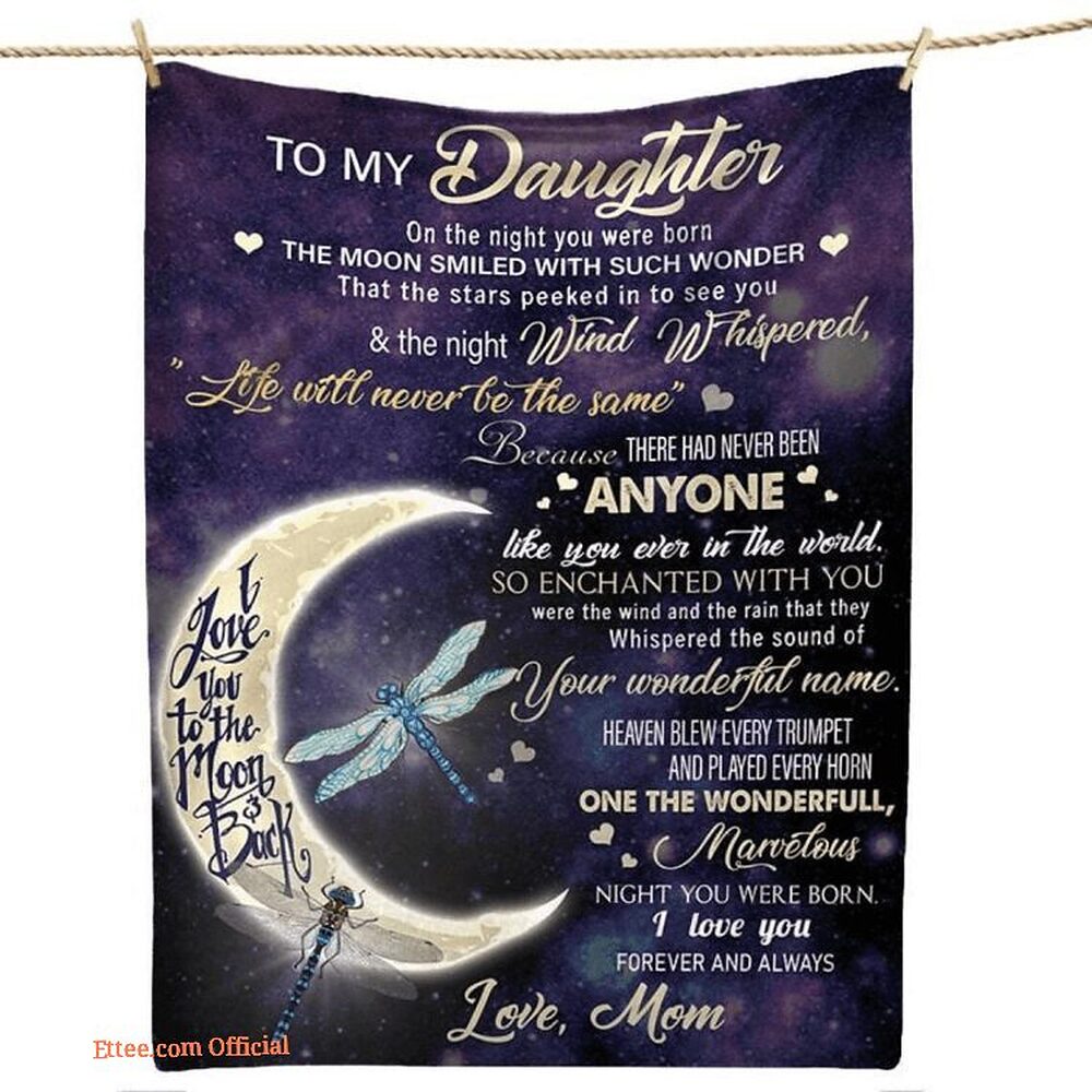 To My Mom Rose Throw Fleece Blanket Gift From Daughter Christmas Birthday Blanket To My Mom Rose Throw Fleece Blanket Gift From Daughter Christmas Birthday Blanket - Ettee - Birthday