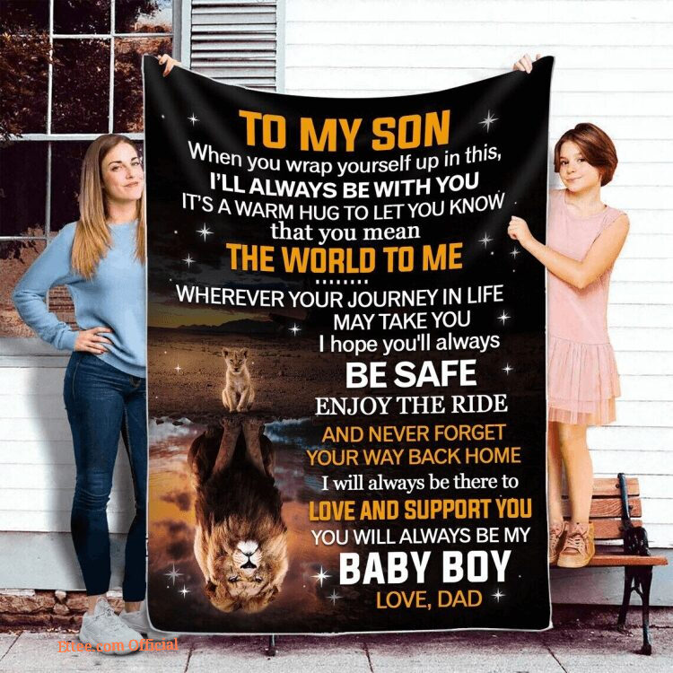 Lion Dad To My Daughter Blanket - Thoughtful Gifts for Daughters