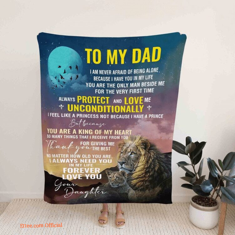 To My Dad Blanket Blanket For Gift Fathers Day Gift Gift For Dad