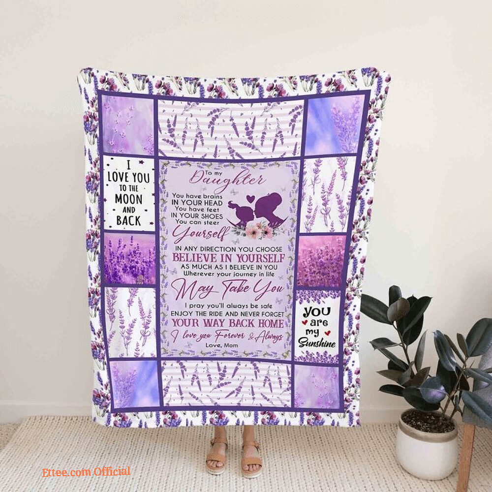 To My Mom Rose Throw Fleece Blanket Gift From Daughter Christmas Birthday Blanket To My Mom Rose Throw Fleece Blanket Gift From Daughter Christmas Birthday Blanket - Ettee - Birthday