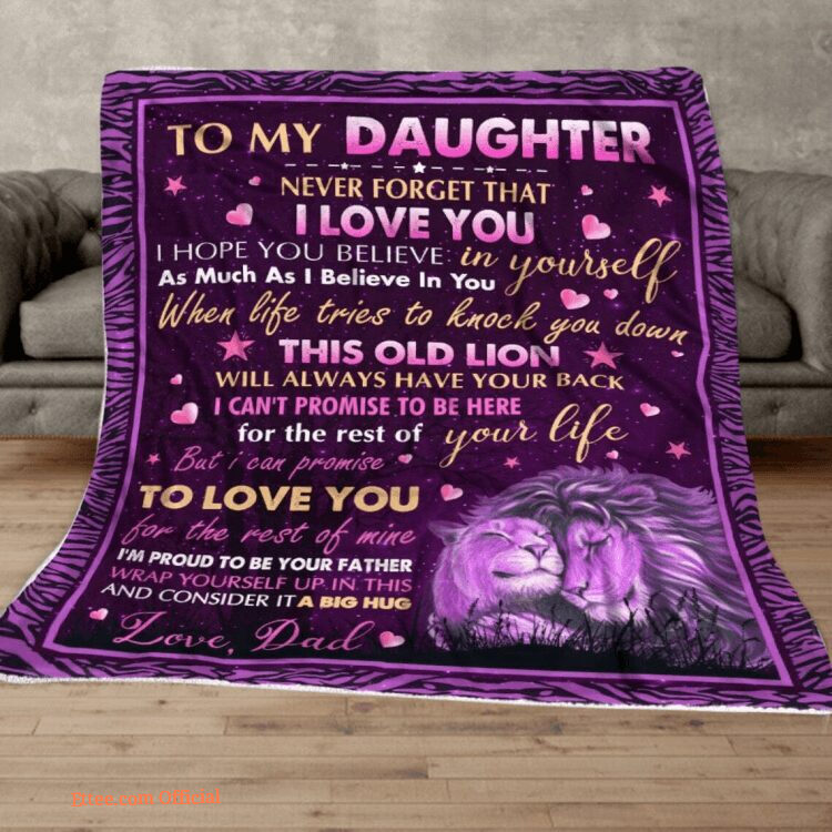 To My Daughter Blanket From Dad Blanket To My Daughter Birthday 5