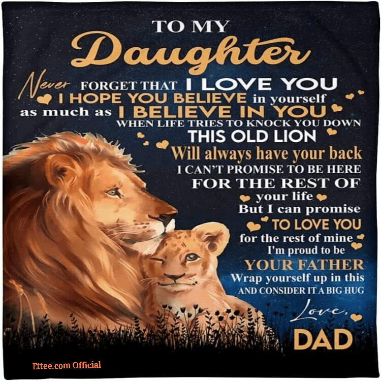 To My Daughter Blanket - Father's Thoughtful Gift | Ruggifts.com