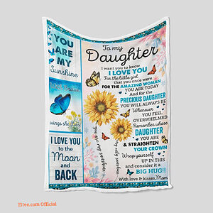 To My Daughter Quilt Blanket - Lightweight and Durable Gift - Super King - Ettee