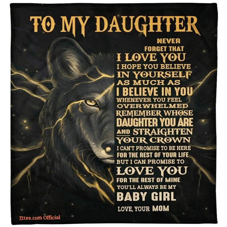 To My Daughter Lion Blanket - Dad's Gift for Girl3
