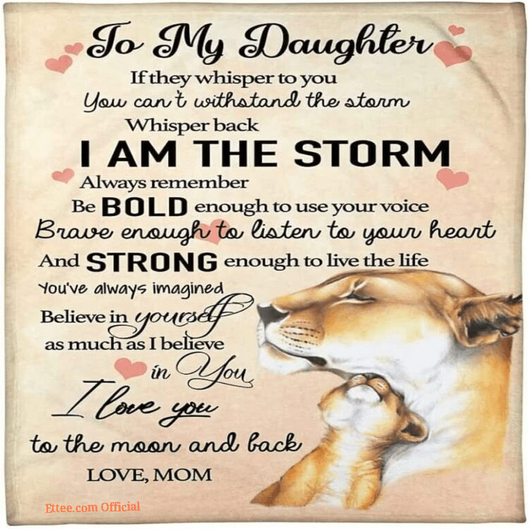 To My Daughter Blanket From Mom Daughter Blanket From Mom Birthday