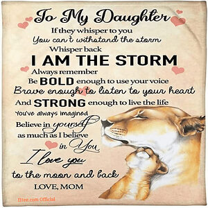 To My Daughter Blanket From Mom Daughter Blanket From Mom Birthday - Super King - Ettee