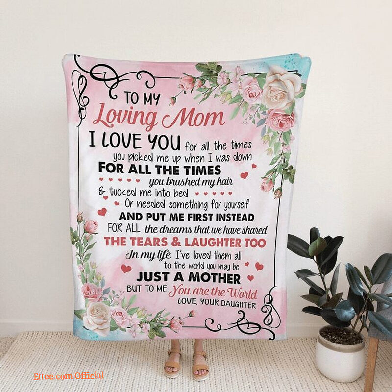 To My Mom Blanket Mother Blanket Family Throw Blanket Blanket For Mom 4 - Super King - Ettee