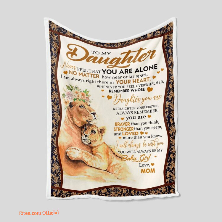 Personalized Daughter Name Blanket - Compact Mom Gift