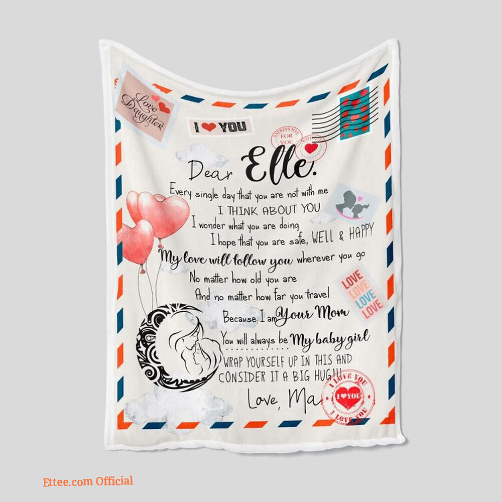 To My Mom Rose Throw Fleece Blanket Gift From Daughter Christmas Birthday Blanket To My Mom Rose Throw Fleece Blanket Gift From Daughter Christmas Birthday Blanket - Ettee - Birthday