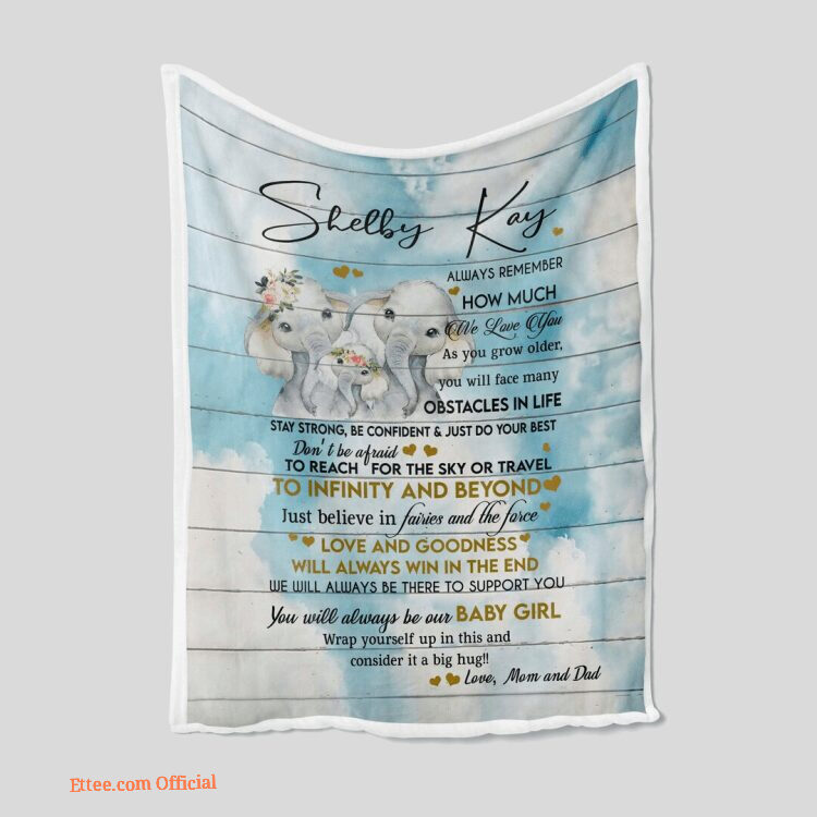 To Our Daughter Quilt Blanket Gift For Daughter. Foldable And Compact