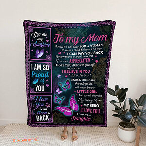 To My Mom Blanket Mother Blanket Family Throw Blanket Blanket For Mom 6 - Super King - Ettee