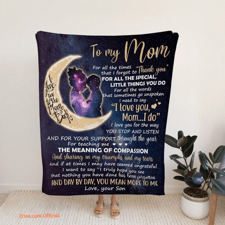 To My Mom Blanket Mother Blanket Family Throw Blanket Blanket For Mom 9