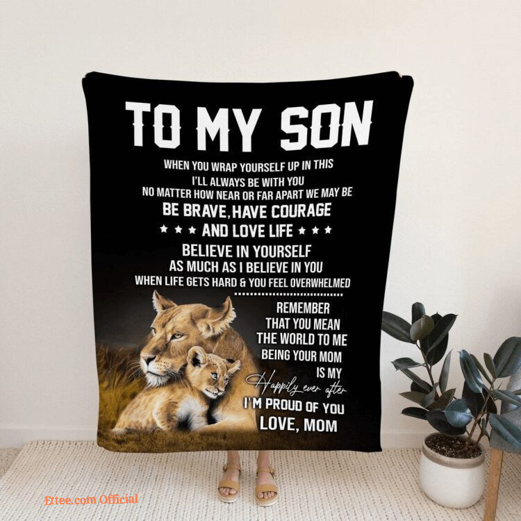 To My Son Blanket Family Blanket Son Blanket Blankets For Son And Daughter