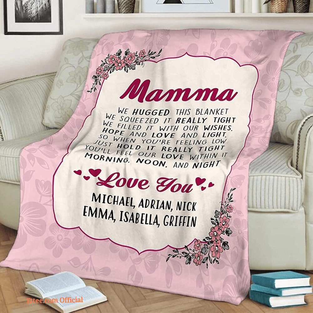 To My Mom Rose Throw Fleece Blanket Gift From Daughter Christmas Birthday Blanket - Ettee - Birthday