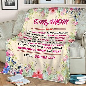 Day Gift For Momma Mother Quilt Blanket. Light And Durable. Soft To Touch - Super King - Ettee